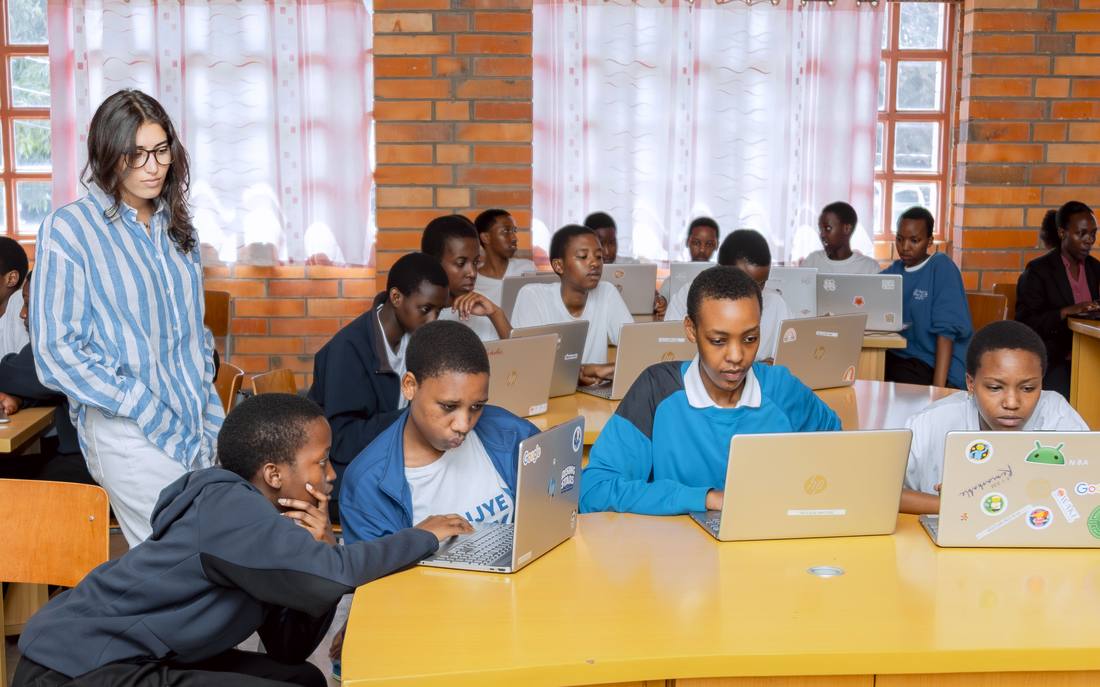 Students at the Nyamata bootcamp